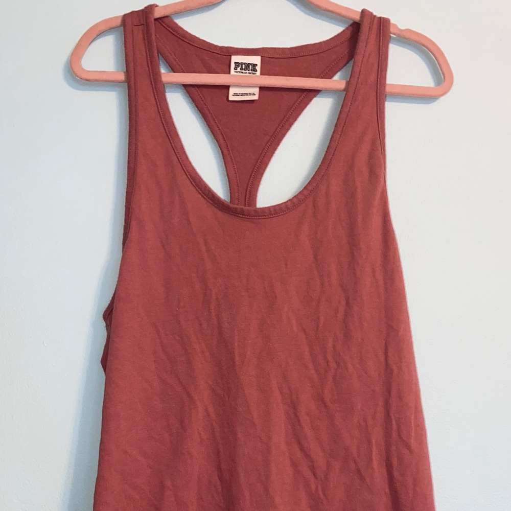vs pink racerback tank top